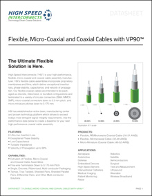 VP90 flexible cable datasheet